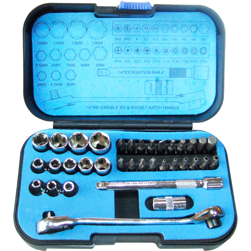 Alba Socket & Bits Set with Pro Ratchet Wrench - 35pcs