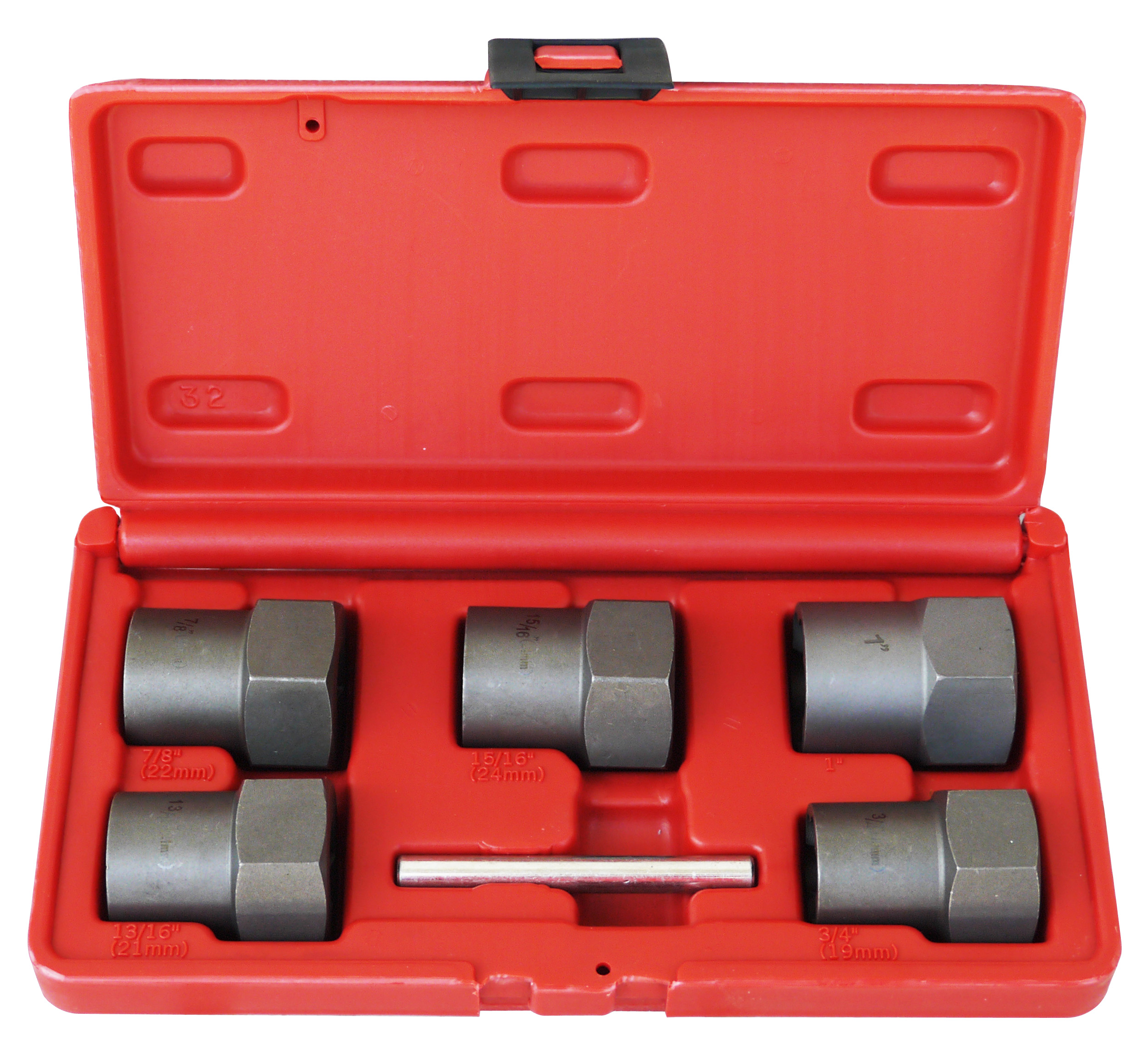 Bolt Extractor 5PCS 1/2" DR(19,21,22,24,25MM)
